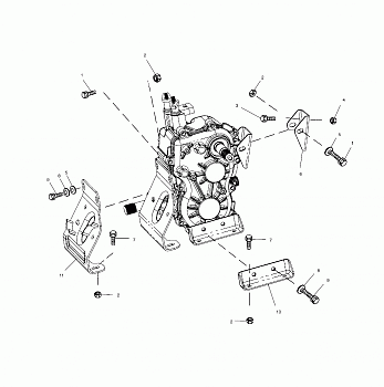 TRANSMISSION MOUNTING - A01CD32AA (4964026402D007)