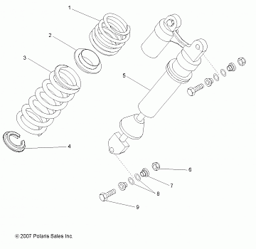 SUSPENSION, REAR SHOCK MOUNTING - A08GJ52AA/AB/AC (49ATVSHOCKMTG08OUT525S)