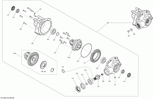 Drive System, Front _Differential_12C1507b