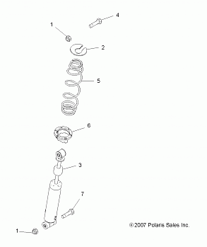 SUSPENSION, REAR SHOCK - A10NG50AA (49ATVSHOCKRR7042319)