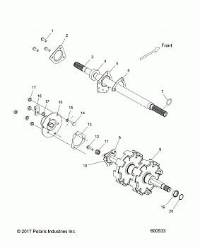 DRIVE TRAIN, JACKSHAFT and DRIVESHAFT - S18CFF5BSL/BEL (600533)