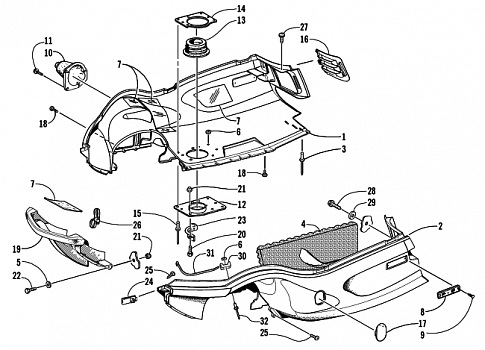 BELLY PAN AND FRONT BUMPER ASSEMBLY