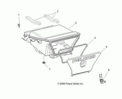 BODY, STORAGE BOX, REAR - A13MH50TD (49ATVSTORAGERR09SP500)