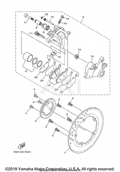 REAR BRAKE CALIPER