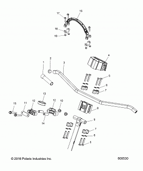 STEERING, UPPER and HANDLEBAR ASM. - S17EEG6PSA/PSL (600530)