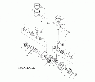 PISTON and CRANKSHAFT - S04ND4BS/BSA (4988678867C14)