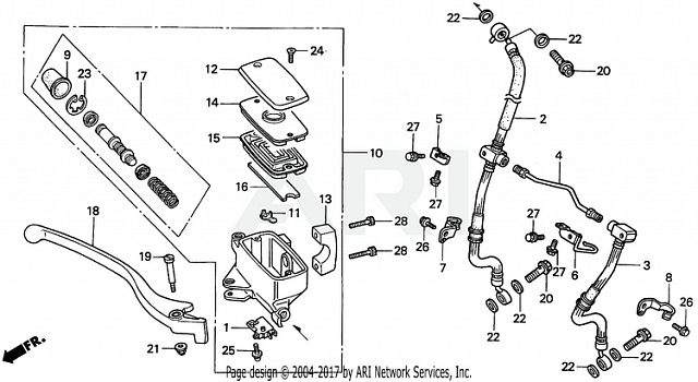 FR. BRAKE MASTER CYL.