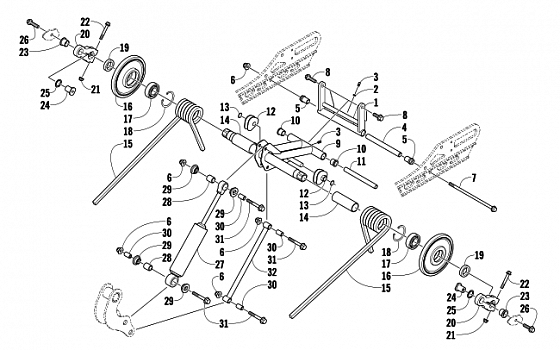 REAR SUSPENSION REAR ARM ASSEMBLY