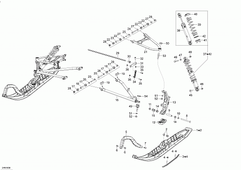 Front Suspension And Ski - 1200 4-TEC - North America