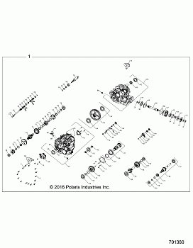 DRIVE TRAIN, MAIN GEARCASE INTERNALS - 1333663 (701380)