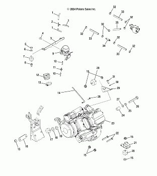 ENGINE MOUNTING - A05MH42AB/AG/AH (4994139413A13)