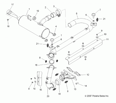 EXHAUST SYSTEM - R08VH76AD/AG (49RGREXHAUST08VISTA)