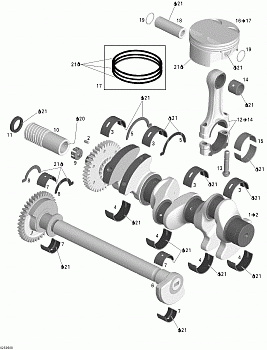 Crankshaft, Pistons And Balance Shaft