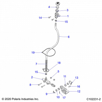 BRAKES, BRAKE PEDAL and MASTER CYLINDER - A20S6E57A1/3A1 (C102231-2)