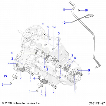 ENGINE, MOUNTING AND TRANSMISSION MOUNTING - A20SYE95KH (C101431-27)