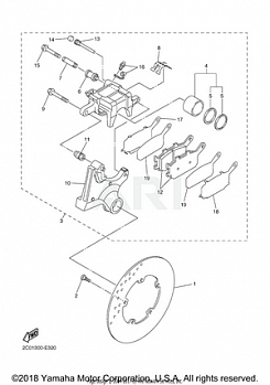 REAR BRAKE CALIPER