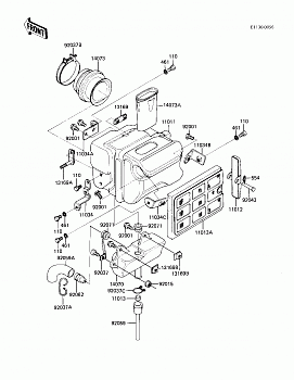 AIR CLEANER (-- F/NO.044975)