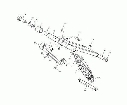 FRONT TORQUE ARM (M-10) - S04NP5BS/A/B-S04NE5BS (4988338833B14)