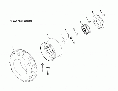 FRONT WHEEL - A05MH42AB/AG/AH (4994169416B14)