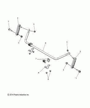 SUSPENSION, SWAY BAR - S15DR6PEL (49SNOWSWAYBAR15PROS)