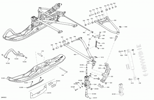 Front Suspension And Ski MXZ - Package TNT Except 850 E-TEC