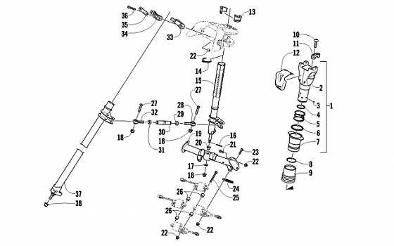 STEERING POST ASSEMBLY