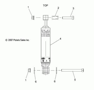 SUSPENSION, SHOCK, REAR TRACK (7043047) - S09PM7JS/JSL (49SNOWSHOCKREAR7043047)