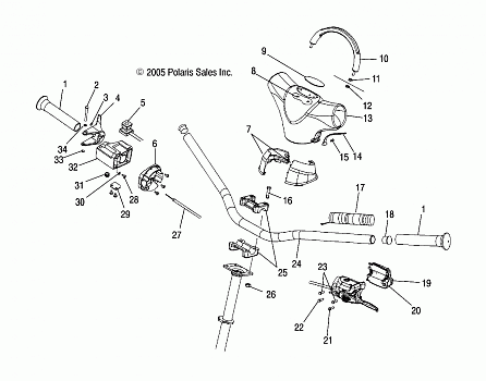 STEERING - HANDLEBAR - S06NJ5BSA (4997279727B04)