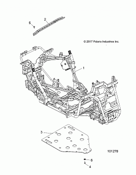 CHASSIS, MAIN FRAME AND SKID PLATE - A19DAE57A4 (101278)