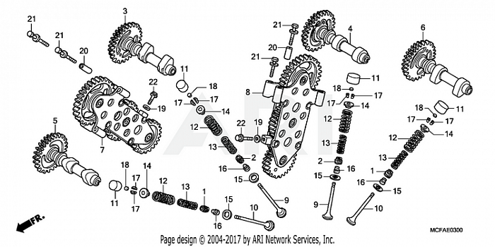 CAMSHAFT + VALVE