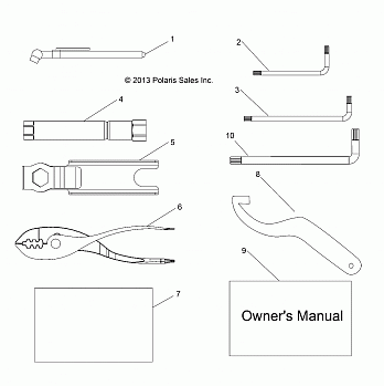 REFERENCES, TOOL KIT and OWNERS MANUALS - R19RVA87A1/B1/EA9/AH/B9/BH (49RGRTOOL14CREW)