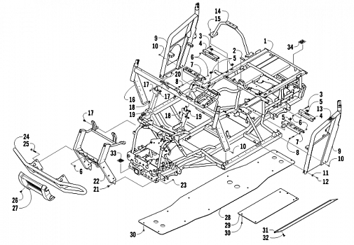 FRAME AND RELATED PARTS