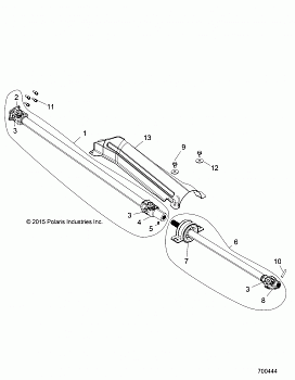 DRIVE TRAIN, FRONT PROP SHAFT - Z17VFE92AK/AM/AB (700444)