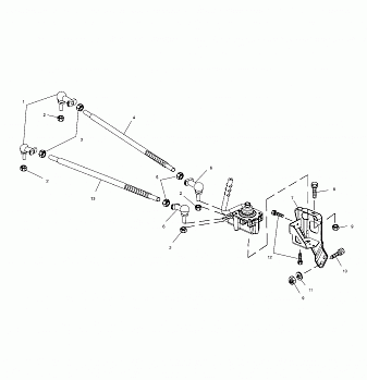 GEARCASE SELECTOR MOUNTING - A01CD32AA (4964026402D003)