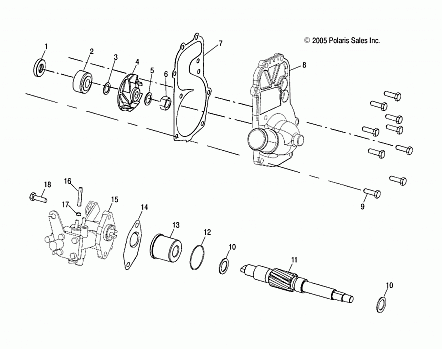 WATER PUMP/OIL PUMP - S06NT6ES (4998889888C09)