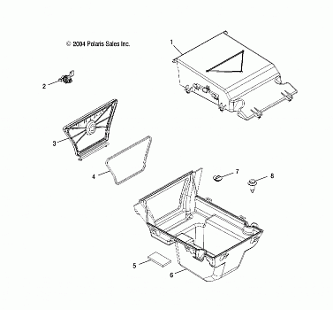 REAR STORAGE BOX - A05MH42AB/AG/AH (4994139413A09)