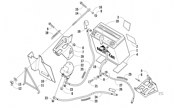 BATTERY AND TRAY ASSEMBLY