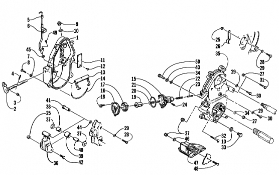 DROPCASE AND CHAIN TENSION ASSEMBLY