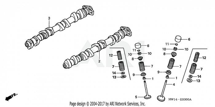 CAMSHAFT + VALVE