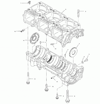 CRANKCASE - S00SB8AS (4954015401c008)