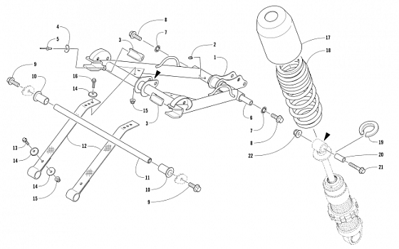 REAR SUSPENSION FRONT ARM ASSEMBLY