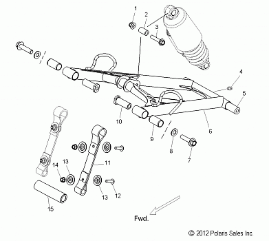 SUSPENSION, TORQUE ARM, FRONT - S14BR8GSA/GSL (49SNOWFTA13SB)