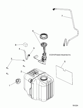 BODY, FUEL TANK ASM. - R19RM250B1 (700243)