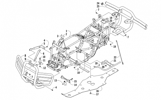 FRAME AND RELATED PARTS