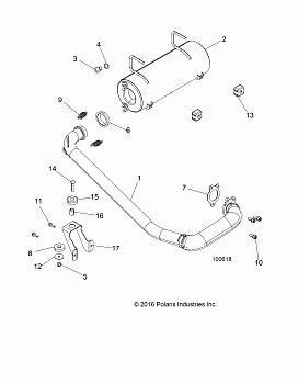 ENGINE, EXHAUST SYSTEM - A17DAA50A7