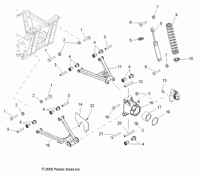 SUSPENSION, REAR - R09HH50AG/AR (49RGRSUSPRR095004X4)