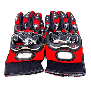Перчатки мотоциклетные красные Pro-Biker, размер М MCS-01C_RED_M
