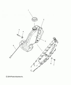 ENGINE, OIL BOTTLE ASM. - S15DR6PEL (49SNOWOILBOTTLE15PROS)