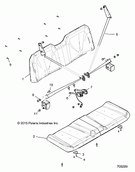 BODY, SEAT - R20MAA57B1/B9/EBH (700209)