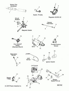 ELECTRICAL, SWITCHES, SENSORS and COMPONENTS - S16CM8 ALL OPTIONS (600182)